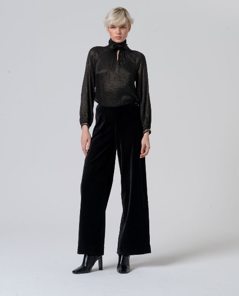 Surkana  Wide Pants -Black 565LIVE523