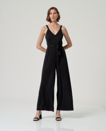Surkana Strap Jumpsuit-Black  526BAMO816