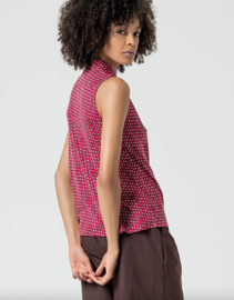 Surkana Sleeveless Shirt-Fuchsia 525RYON113