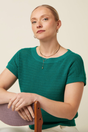 King Louie Boatneck Top Soleil-Panderosa Green