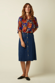 King Louie Karen Blouse Maui-Summer Fig