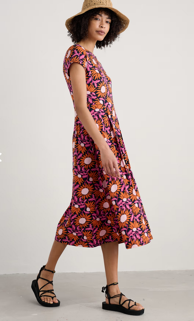 Seasalt -Wild Bouquet Dress-Bold Sunflower Maritime