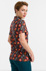 LaLamour-Sill Blouse-Purple Poppy