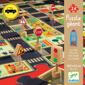 Djeco  grote puzzel - de stad DJ07161