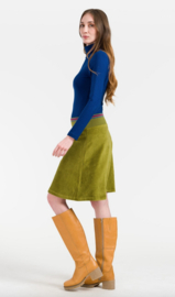 LaLamour-Esmée Skirt Velour-Sphagnum