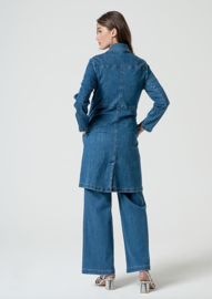 Surkana Long Jacket- Blue  515KADE421