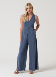 Surkana  Strap Jumpsuit-With Buttons-Indigo  525LIXX818