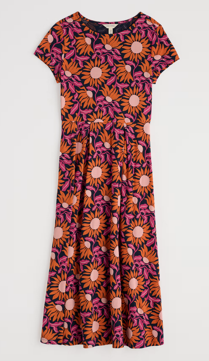 Seasalt -Wild Bouquet Dress-Bold Sunflower Maritime