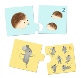 Djeco - duo puzzel - Baby dieren DJ08197