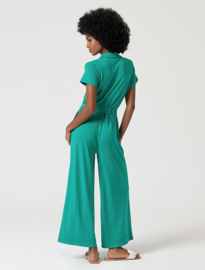 Surkana  Long Short Sleeve Jumpsuit-Emerald  515LIMA811