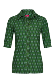 Tante Betsy Button Shirt Leaf Green