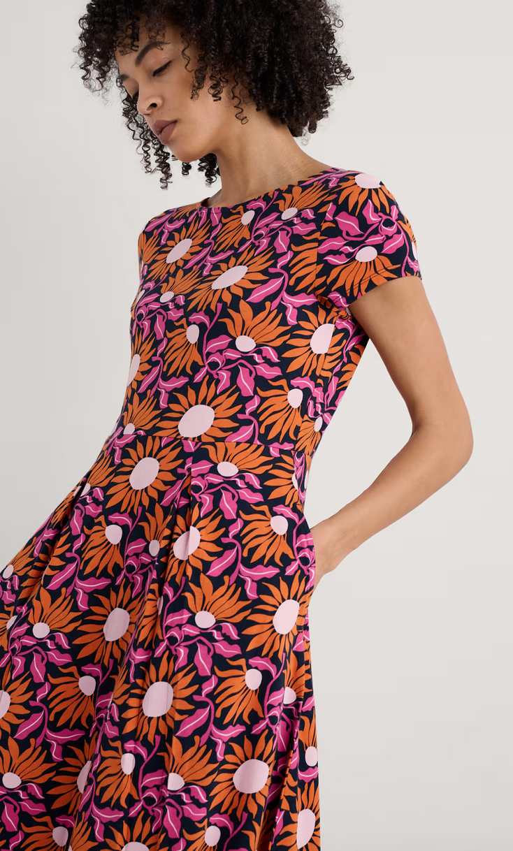 Seasalt -Wild Bouquet Dress-Bold Sunflower Maritime