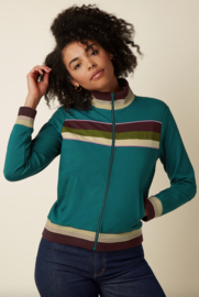 King Louie -Colorblock Coljack Daytona Sweat -Spruced Green
