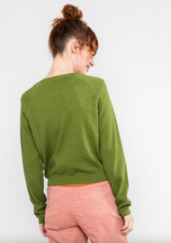 Blutsgeschwister Cardigan-Sweet Knit-Green Kiwifruit