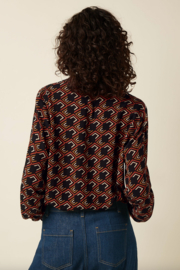 King Louie Alicia Blouse Calou-Spicy Brown