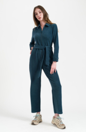 LaLamour-Ginger jumpsuit Rib Velour- Mediterranea