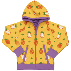 Maxomorra Cardigan Hood Reversible Pineapple