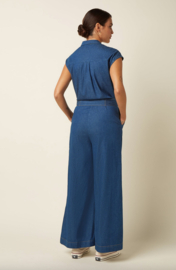 King Louie Amy Jumpsuit Chambray-Denim Blue