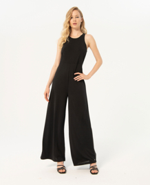 Surkana Strapless Jumpsuit and Wide Trousers Black 524ESAL818