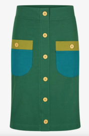 Tante Betsy Button Skirt Green