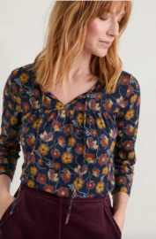 Seasalt River's End Jersey Top-Poppy Tapestry Maritime