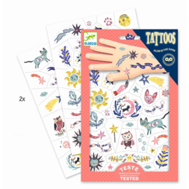 Djeco -  glow in the dark tattoos - sweet dreams DJ09592