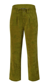 LaLamour-Brooklyn Trousers Rib Velour- Sphagnum
