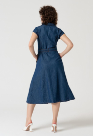 Surkana  Shirt dress With Belt-Blue  525RIXA721