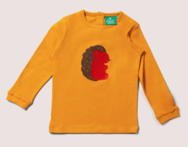 Little Green Radicals- Little Hedgehog  Applique tT-shirt