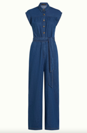 King Louie Amy Jumpsuit Chambray-Denim Blue