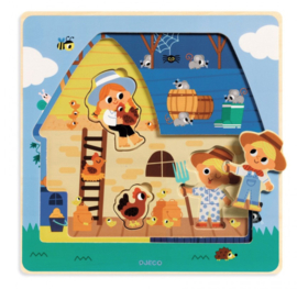 Djeco puzzel  - chez-Moo DJ01482