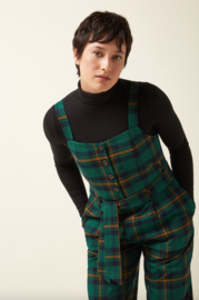 King Louie Ines Jumpsuit Leeds Check-Evening Blue