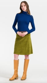 LaLamour-Esmée Skirt Velour-Sphagnum