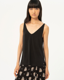 Surkana Strappy V-Neck Top 524ESAL013 Black