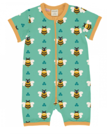 Maxomorra rompersuit short Bee