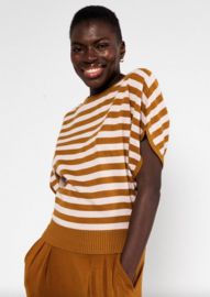 Blutsgeschwister Knitted Top-Picnic Friend-Stripe Brown