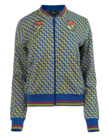 LaLamour-Nora Bomber Jacket- Jetset Swirl