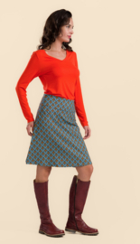 LaLamour-Esmée Skirt -Jungle Green Flower