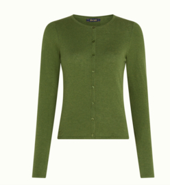 King Louie  Cardi roundneck Cocoon - Possy Green