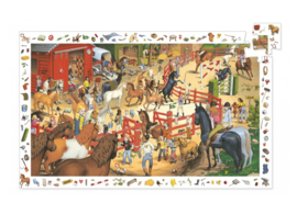 Djeco - observatiepuzzel  - Horse Riding  DJ07454