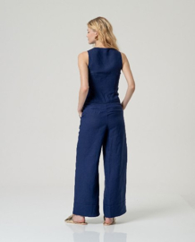 Surkana Wide Leg Pants-Blue  526NAPE525