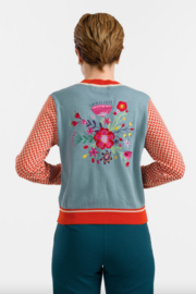 LaLamour-Knitwear Cardigan Flowers