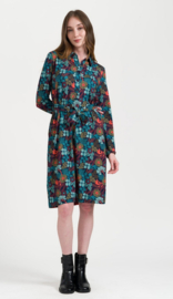 LaLamour-Pearl Dress-Slow Bloomer-Navy Peony