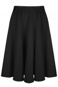 Very Cherry - Circle Skirt Black