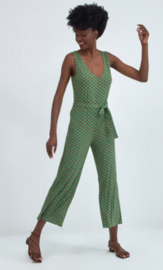 Surkana Sleeveless Jumpsuit with belt green 522AZVI816