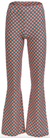 LaLamour-Lieke Flared Pants- Vintage Coral Flower