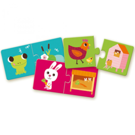 Djeco - duo puzzel habbitat DJ08164