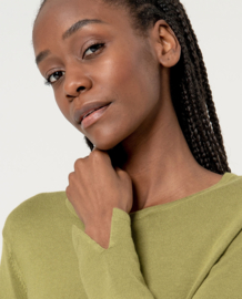 Surkana Pullover round neckline  Khaki 554NEBA233