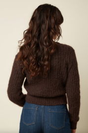 King Louie  Fiora Cardi Hollow-Rum Brown