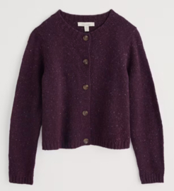 Seasalt Dawson Pick Cardigan Merino -Grape